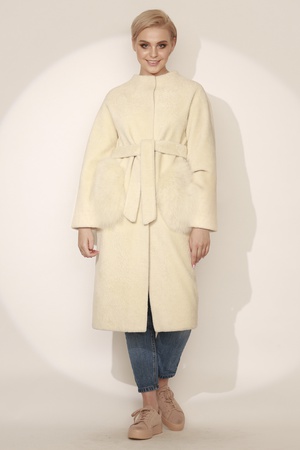 Пальто женское Silverfox модель 808 Жемчуг