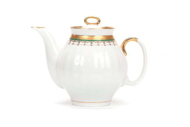 Сервиз чайный 15 предм. Белый лебедь Ожерелье