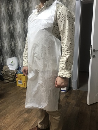 Одноразовый / одноразовый полиэтиленовый фартук шеф-повара