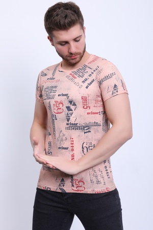 MODELL 2088 VOLLSTÄNDIG BEDRUCKTES GEWASCHENES 30/1-ANZUG HERREN-T-SHIRT