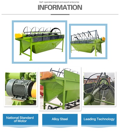 Машина для просеивания удобрений с вращающимся барабаном