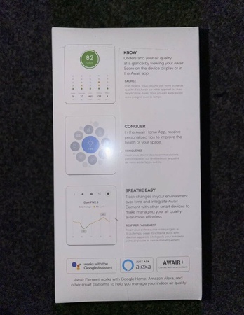 Датчик качества воздуха в помещении Awair Element - НЕМЕДЛЕННАЯ ОТПРАВКА