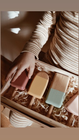 деревянное мороженое (набор)