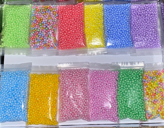 Цветные шарики для декора, слайм, творчества