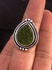 Handmade Sterling Silver Moldavite Ring: Bohemian Statement Jewelry