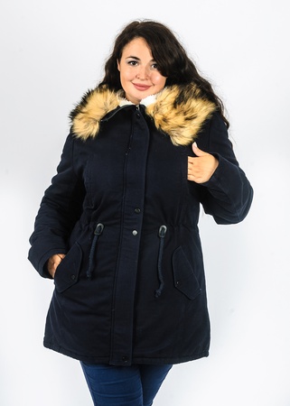 Парка джинсовая на овчине с мехом