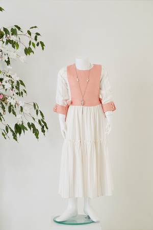 Simli Yarım Kollu Elbise