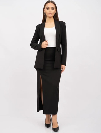 Костюм юбочный с разрезом