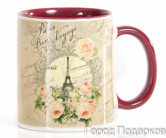 КРУЖКА ПОДАРОЧНАЯ БОН ВОЯЖ! ПАРИЖ