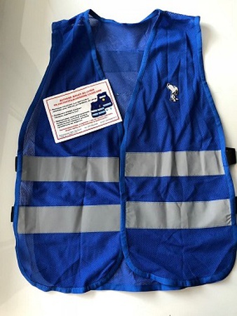 Жилет со светоотражающими полосками