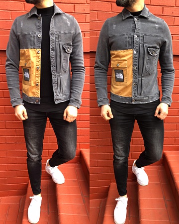 iga модная мужская сезонная джинсовая куртка