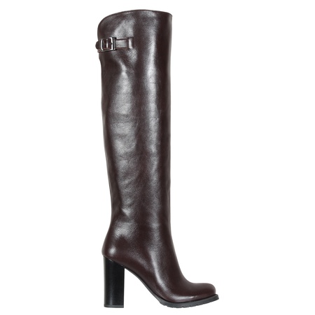 Damenstiefel aus echtem Leder<G810>