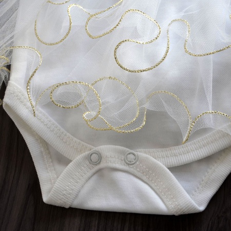 Боди-платье + ободок с цветком