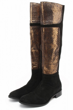 Черные сапоги s202