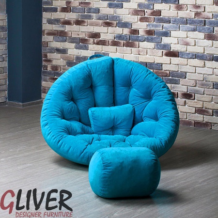 ПУФ ГЛИВЕР СКАЛОП ВЕЛЮР 41