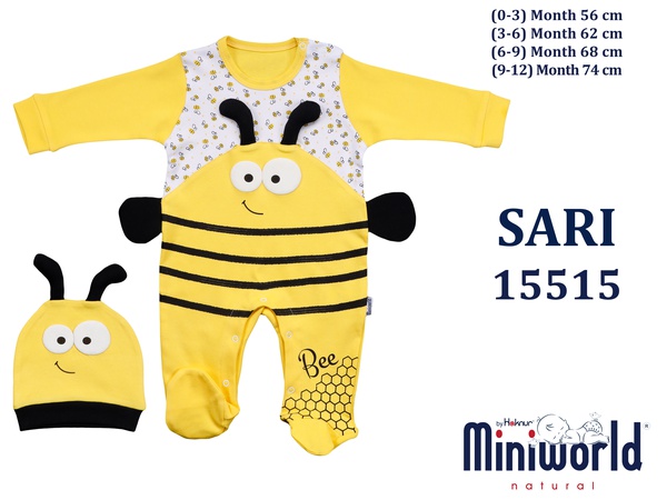 Unisex Bee 2 Parça Tulum