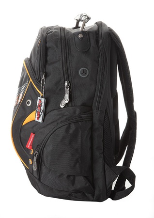 Sırt çantası A15-46 Turuncu süslemeli Siyah