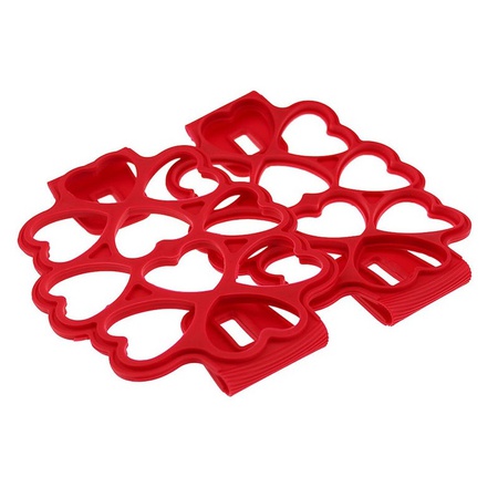 Krep, peynirli kek ve omletler için form Flippin fantastik 10&#39;u 1 arada silikon
