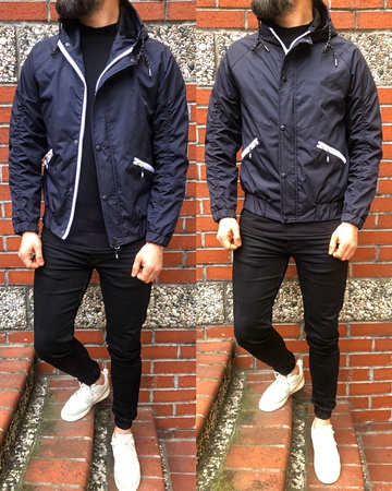 iga модный мужской плащ с капюшоном сезонные пальто