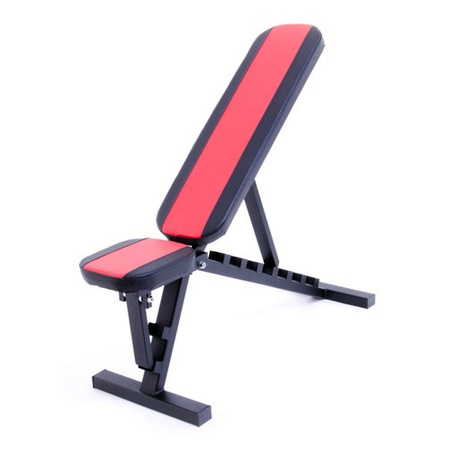Скамья MDL универсальная регулируемая черно-красная