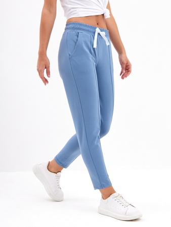 Брюки бананы укороченные 7/8 на резинке