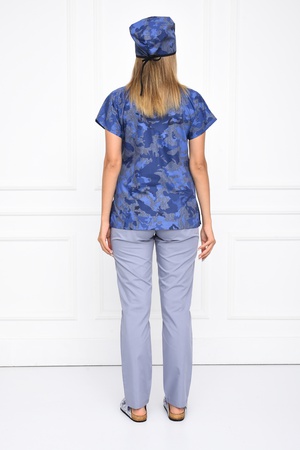 Узорчатый медицинский топ