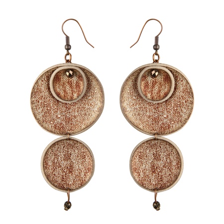 W-112S  Кожаная серьга