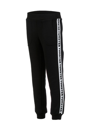 Штаны черные с тесьмой на флисе Yumster YC.02.23.003