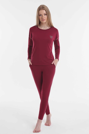 Пижамный комплект% 48 хлопок / 48% модал / 4% эластик