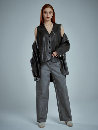 Кожанный жакет П-82