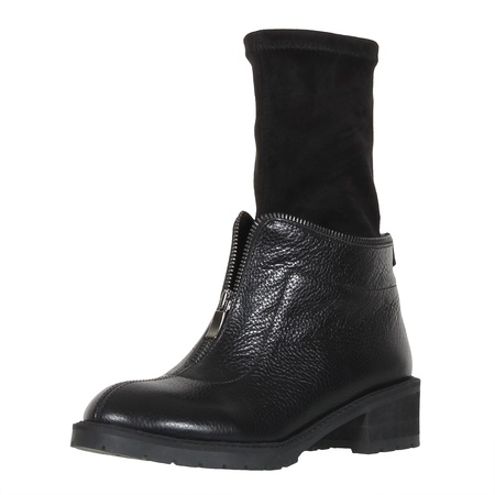 Женские ботинки, натуральная кожа, стрейч <G930>