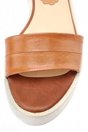 Sa021 yılan balığı kahverengi sandalet