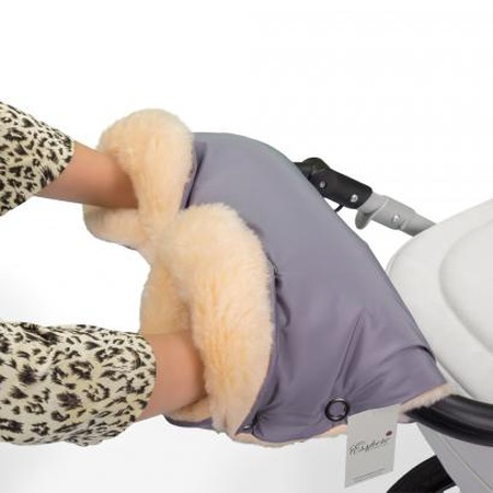 Муфта для рук на коляску Esspero Diaz Lux (Натуральная шерсть)