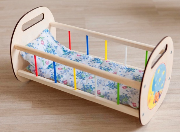 Кроватка "Классическая" с КРУГЛОЙ спинкой для куко