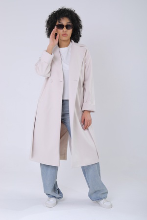 Пальто-халат осень-весна демисезонный