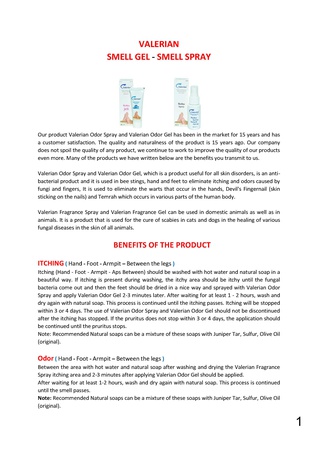 ВАЛЕРИАН СПРЕЙ ЗАПАХ