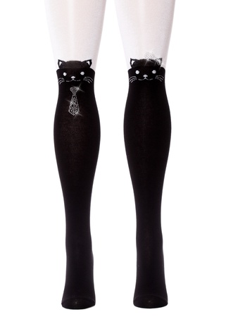 Колготки с вязанным рисунком для девочек