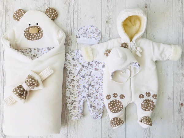 Комплект на выписку мишутка