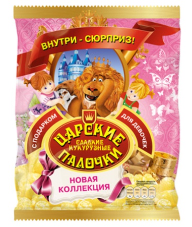 Кукурузные палочки ЦАРСКИЕ с подарком для девочки, 70 г