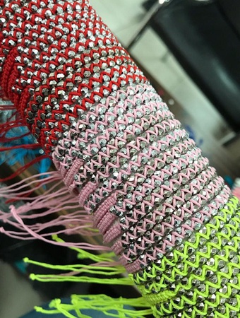 Браслет-слайдер с бусинами