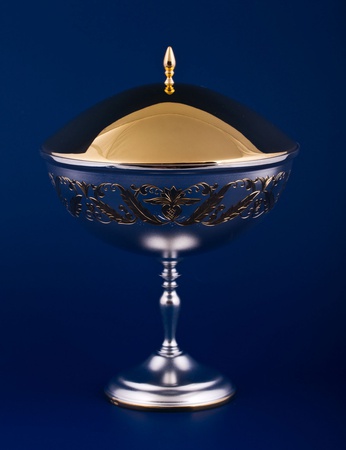 Серебряная ваза для варенья №12