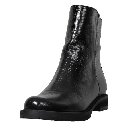 Женские ботинки, натуральная кожа под змею <G571>