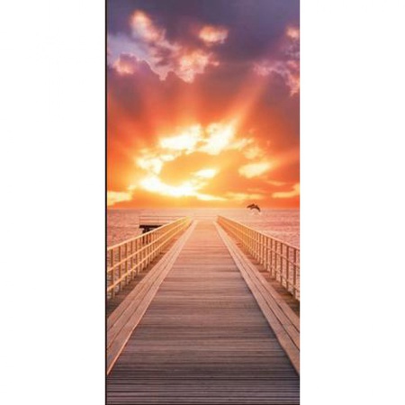 Рассвет у моря /3 листа дверные