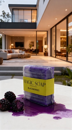 Soap bar and massage soap grape issabella