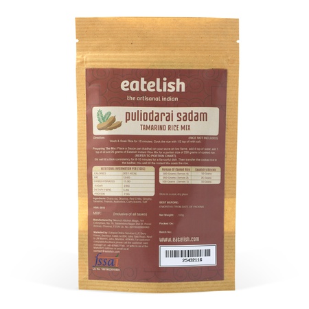 Tamarind Rice Mix (Puliodharai Sadam)