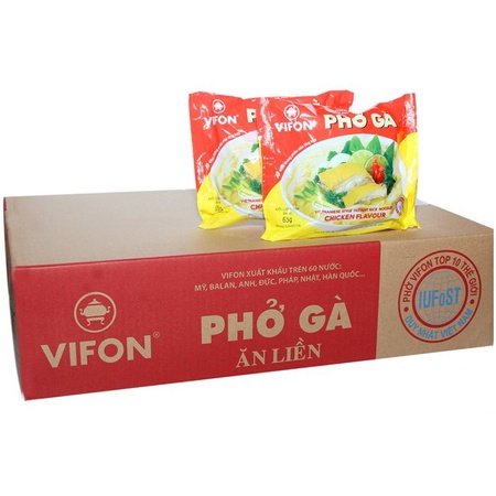 PHO GA instant rice noodles. Chicken flavor (VIFON) 30 pieces in a package, 65 gr each