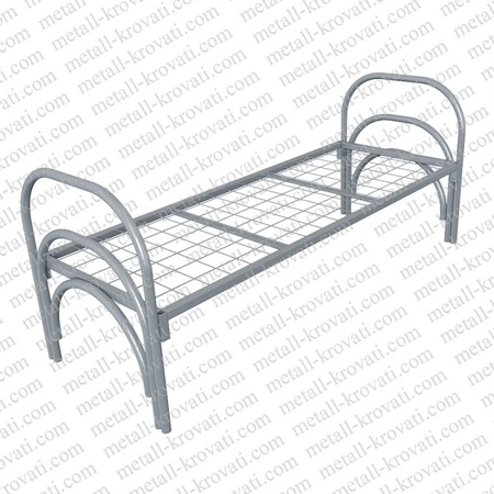 Кровать металлическая одноярусная усиленная сетка сварная ‘КС-4У’