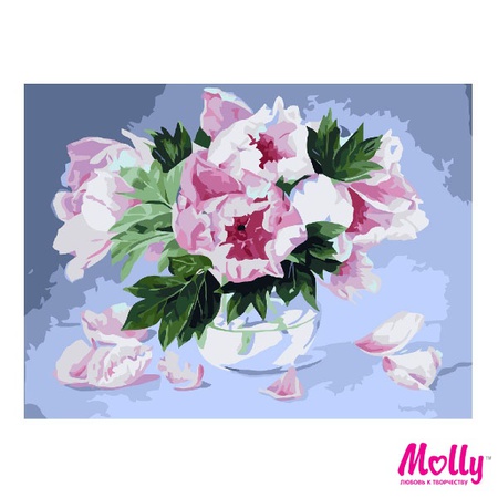 Картина по номерам Пионовый ноктюрн