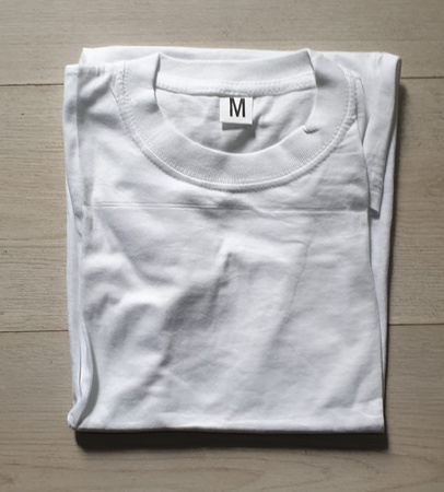 Футболка белая однотонная мужская