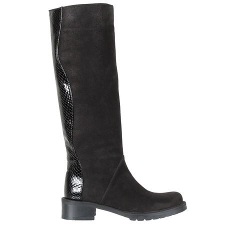 Женские сапоги, нубук, кожа <G5715>